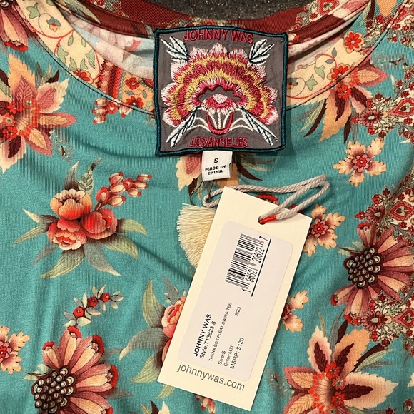 NWT Johnny Was hi-low tunic top size S - Picture 2 of 3